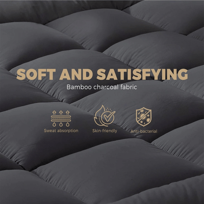 SleepEase™ 5cm Bamboo Charcoal Mattress Topper